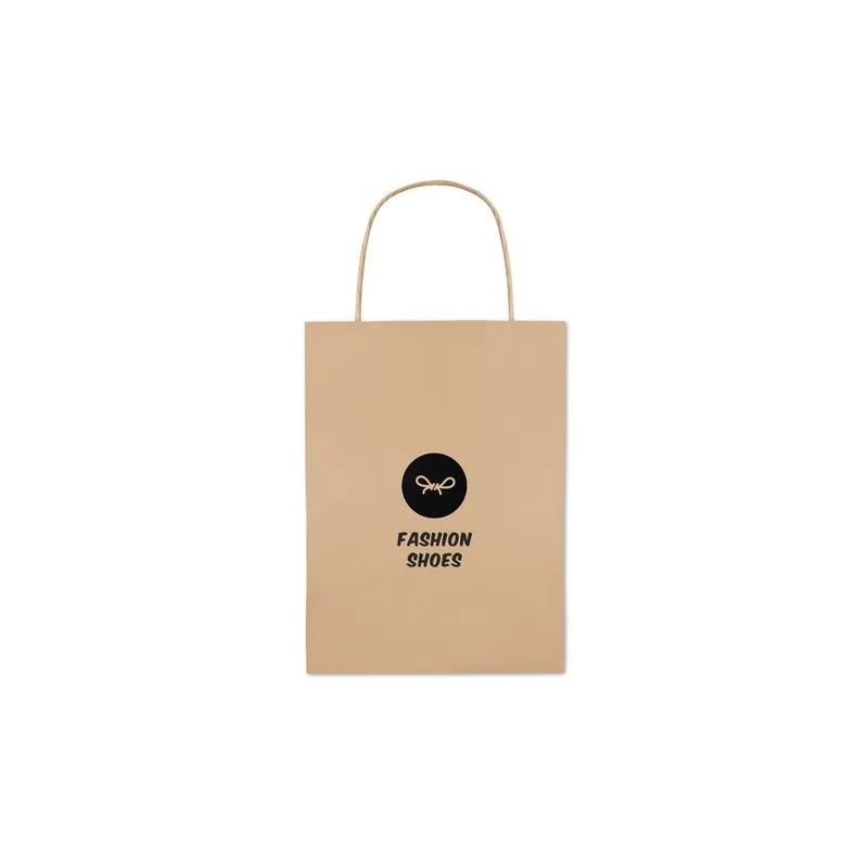 Sac Cadeau Petit Format Écologique en Papier 150 gr/m² PAPER SMALL Matières : acier inoxydable Couleurs : bleu marine marquage l