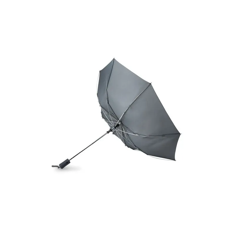 Parapluie Automatique Personnalisé avec Ouverture Rapide - HAARLEM Matières : PET recyclé Couleurs : noir impression logo haute 