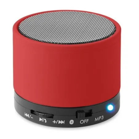 Haut-parleurs sans fil Audio Premium Personnalisés ROUND BASS pas cher Matières : acier inoxydable Couleurs : argenté mat cadeau