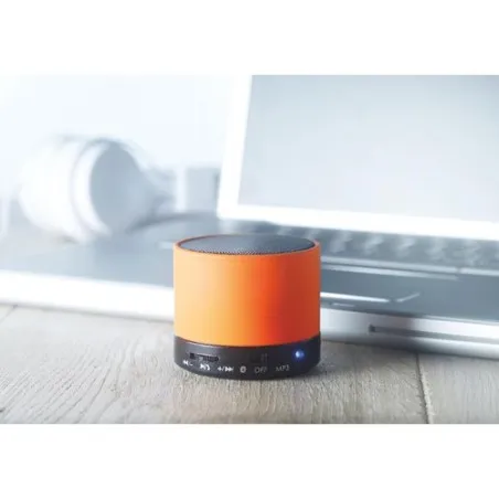 Haut-parleurs sans fil Audio Premium Personnalisés ROUND BASS pas cher Matières : coton recyclé Couleurs : gris personnalisation