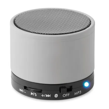 Haut-parleurs sans fil Audio Premium Personnalisés ROUND BASS pas cher Matières : coton recyclé Couleurs : bleu livraison expres