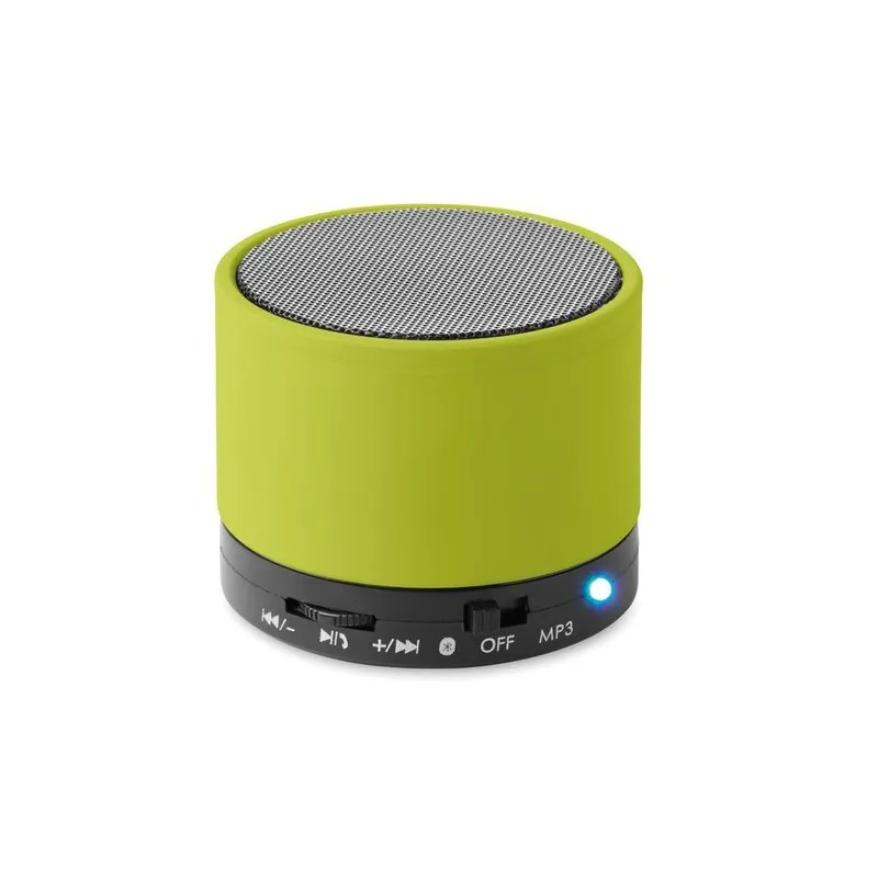 Haut-parleurs sans fil Audio Premium Personnalisés ROUND BASS pas cher Matières : coton recyclé Couleurs : rouge personnalisable