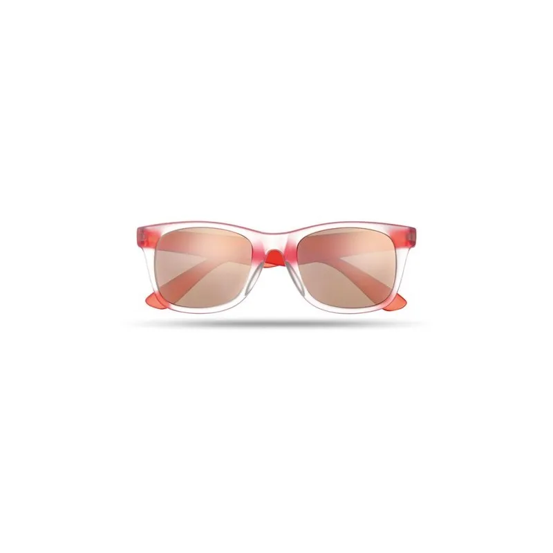 Lunettes de soleil miroir personnalisées - AMERICA TOUCH Matières : verre Couleurs : transparent impression haute définition