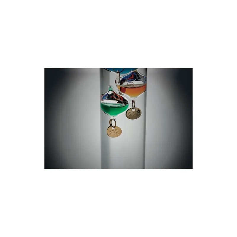 Thermomètre Galileo en verre - Élégance et précision