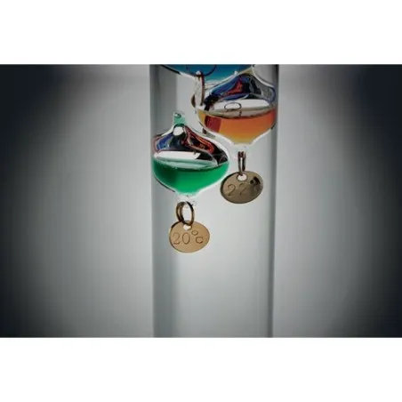 Thermomètre Galileo en verre - Élégance et précision