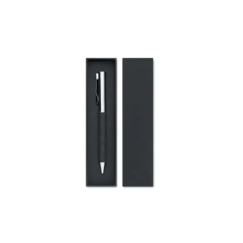 Stylo bille twist en métal personnalisé avec boîte - SCRIBI Matières : coton biologique Taille textile : 3XL Couleurs : gris chi