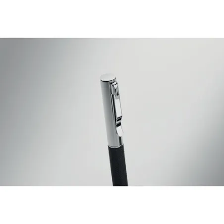 Stylo bille twist en métal personnalisé avec boîte - SCRIBI Matières : coton biologique Taille textile : 3XL Couleurs : gris chi