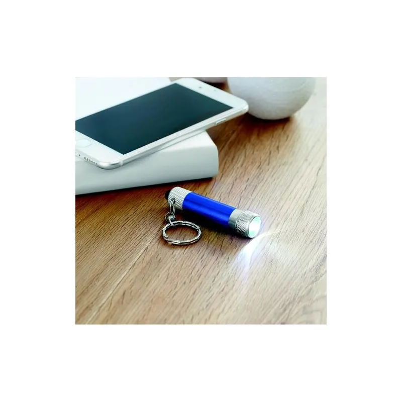 Mini Lampe Torche Personnalisée Cadeau d'Entreprise - ARIZO Matières : PET recyclé Couleurs : pierre personnalisation rapide en 