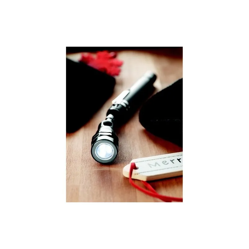 Lampe Extensible Unique Publicitaire - STRECH-TORCH Matières : TPE Couleurs : noir livraison express 24h 48h