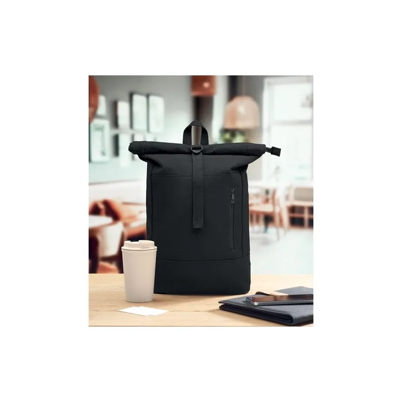 Sac à dos personnalisé écologique pour ordinateur 15' KOPER ROLL Matières : coton biologique Taille textile : L Couleurs : bleu 