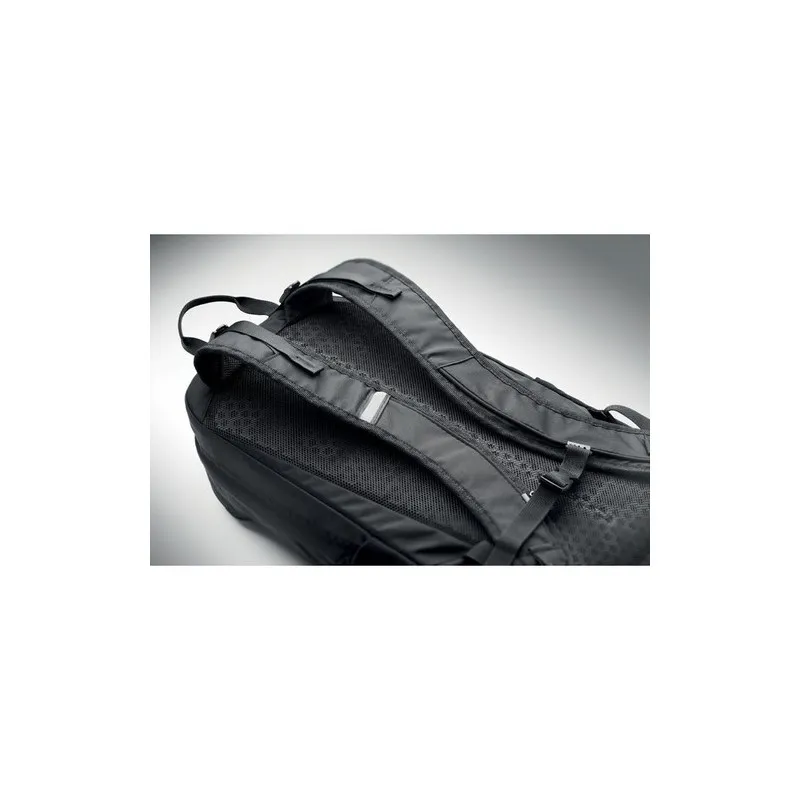 Sac à dos de randonnée personnalisé 18L écologique BAGGA Matières : coton biologique Taille textile : XXL Couleurs : écru person