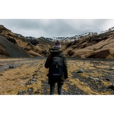 Sac à dos de randonnée personnalisé 18L écologique BAGGA Matières : coton biologique Taille textile : XXL Couleurs : écru livrai