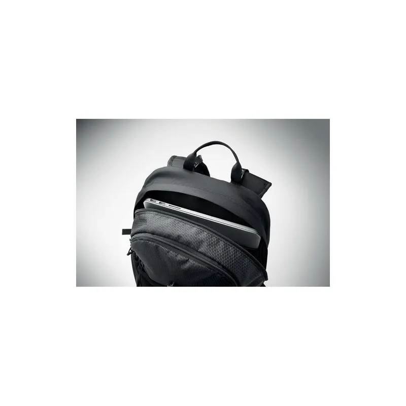 Sac à dos de randonnée personnalisé 18L écologique BAGGA Matières : coton biologique Taille textile : XXL Couleurs : écru goodie