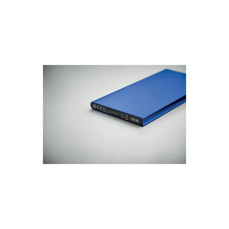 Powerbank écologique 8000 mAh personnalisé POWERFLAT8C Matières : coton biologique Taille textile : 3XL Couleurs : écru goodies 