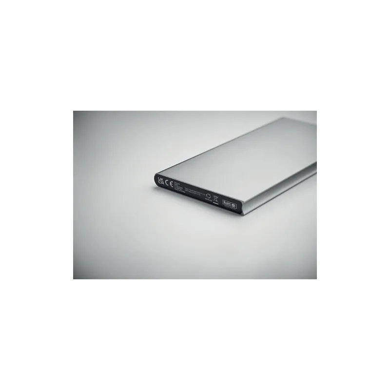 Powerbank écologique 8000 mAh personnalisé POWERFLAT8C Matières : coton biologique Taille textile : XL Couleurs : corde objet pu