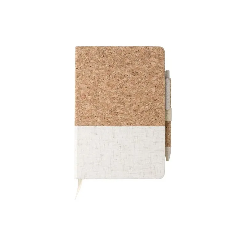 Carnet A5 Écologique avec Couverture en Liège - Kenzo Matières : carton Couleurs : naturel