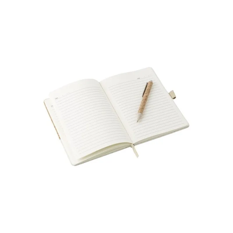 Carnet A5 Écologique avec Couverture en Liège - Kenzo Matières : carton Couleurs : naturel impression haute définition