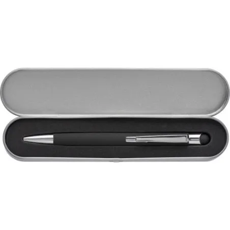 Stylo bille personnalisé multifonction en aluminium Thea Matières : aluminium Couleurs : noir cadeau entreprise pas cher