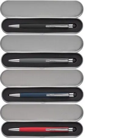 Stylo bille personnalisé multifonction en aluminium Thea Matières : aluminium Couleurs : noir livraison express 24h 48h