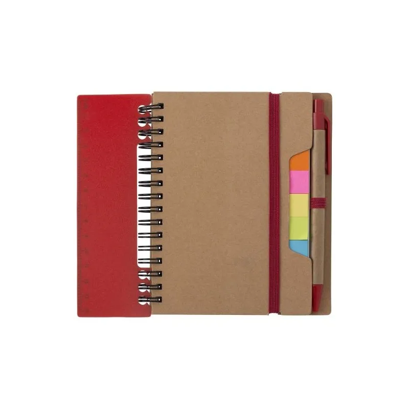 Carnet à spirale écologique en papier recyclé - Angela Matières : coton Couleurs : gris marquage laser ultra précis