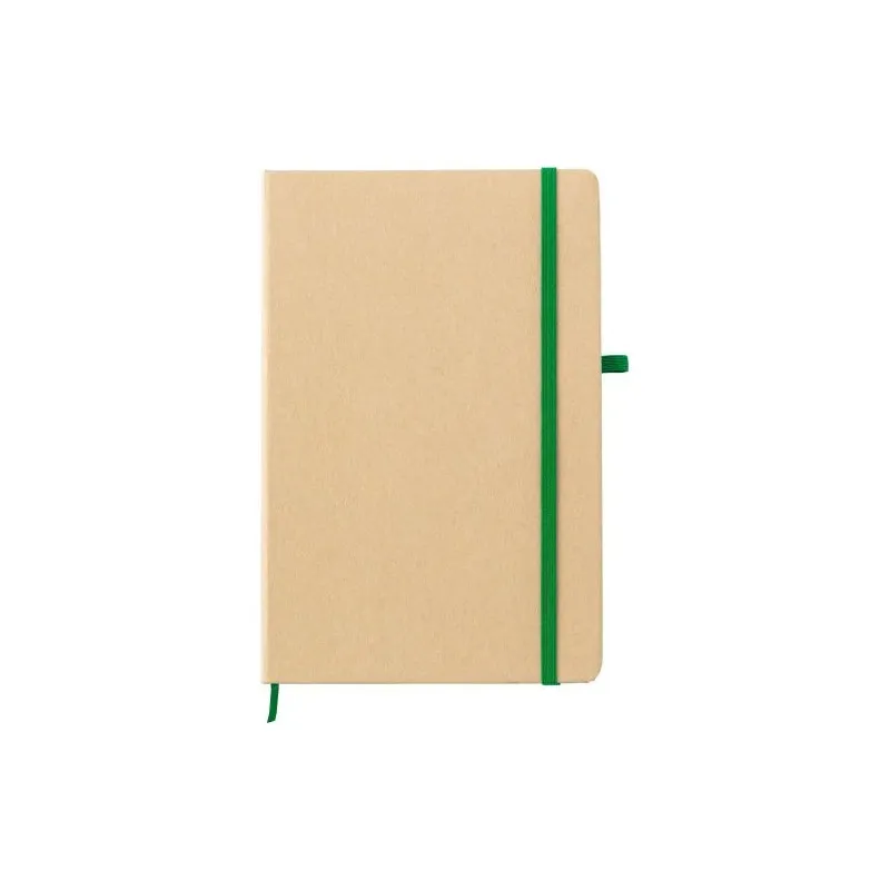 Carnet A5 Personnalisable Écologique en Papier de Roche - Cora Matières : aluminium recyclé  Couleurs : rouge personnalisable av