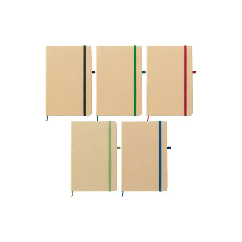 Carnet A5 Personnalisable Écologique en Papier de Roche - Cora Matières : aluminium recyclé  Couleurs : argenté marquage laser u