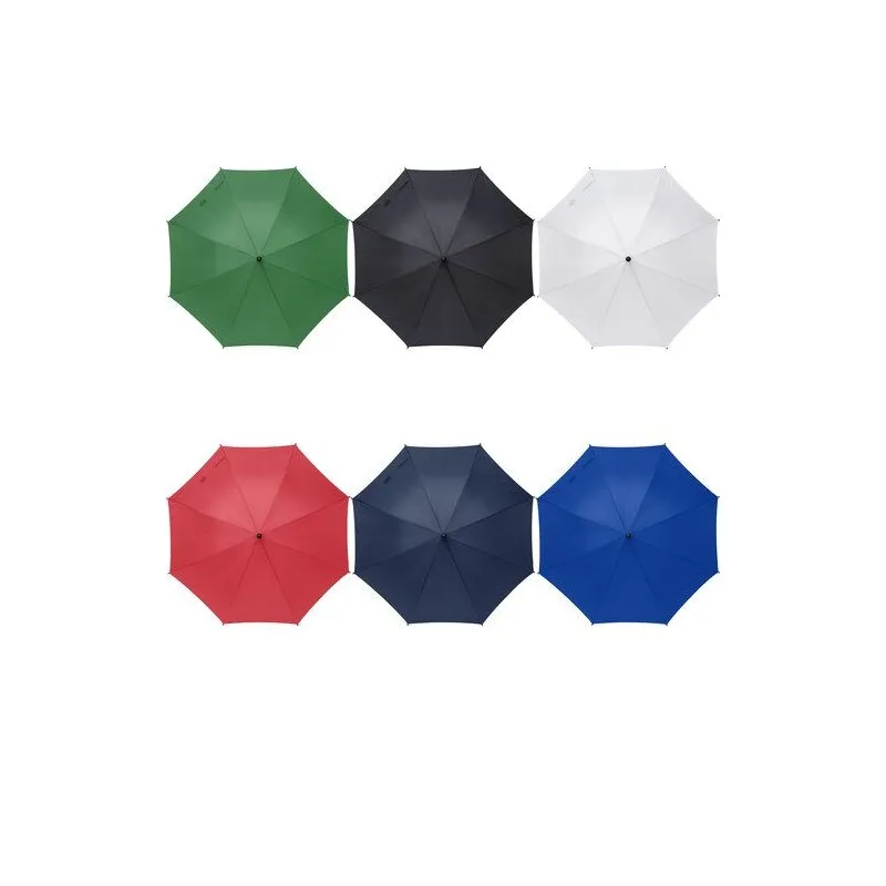 Parapluie personnalisé en polyester 170T - Barry Matières : ABS Couleurs : vert personnalisation rapide en France