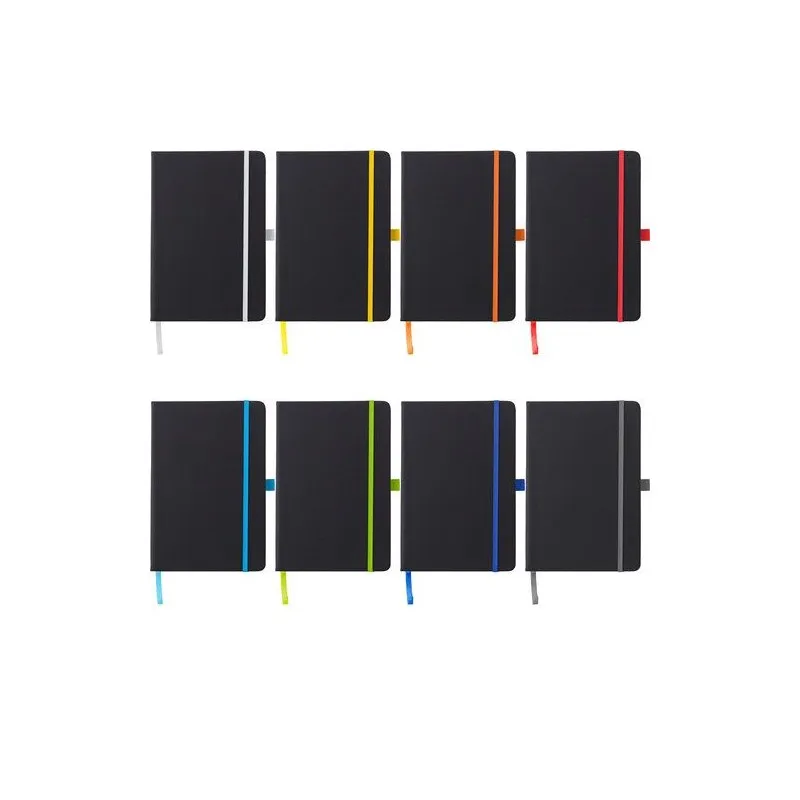 Carnet A5 personnalisé en PU - Charlene, idéal pour le bureau à petit prix Matières : PU Couleurs : noir cadeau collaborateur pr