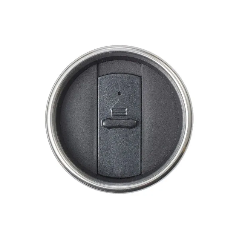 Mug isotherme personnalisé en bambou - Sabine, cadeau unique Matières : aluminium recyclé&nbsp; Couleurs : noir cadeau entreprise pas