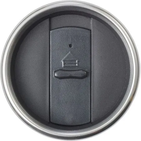 Mug isotherme personnalisé en bambou - Sabine, cadeau unique Matières : aluminium recyclé&nbsp; Couleurs : noir cadeau entreprise pas