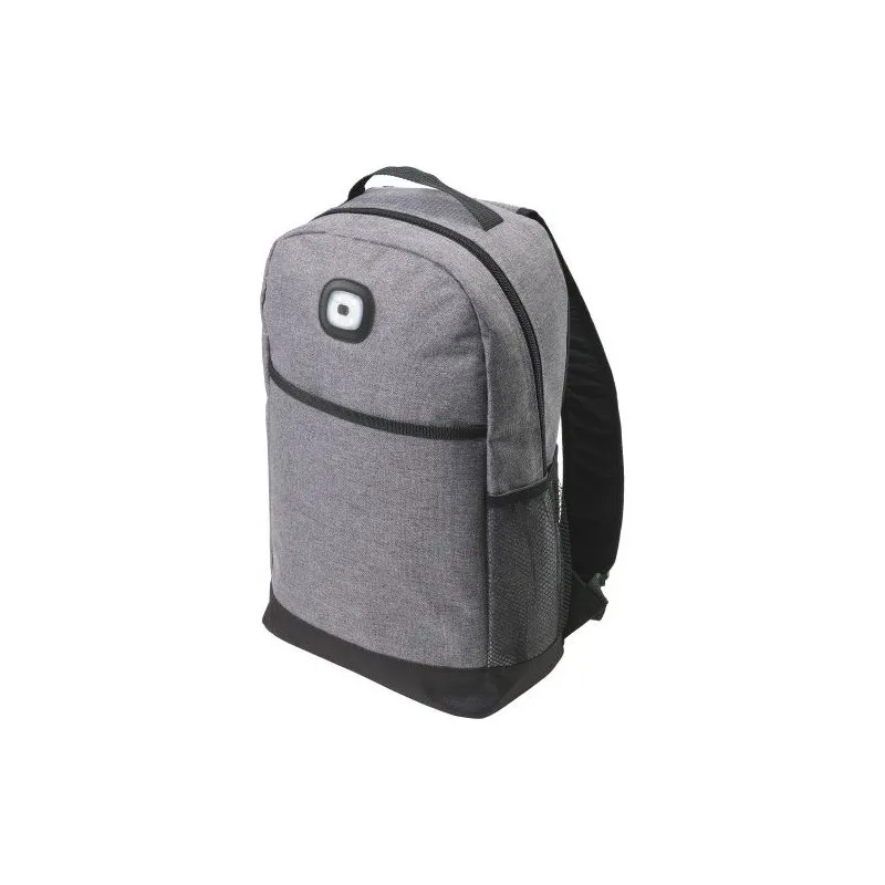 Sac à dos polyester pratique et innovant avec lampe Katarina Matières : coton organique Taille textile : M Couleurs : noir livra