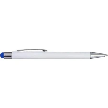 Stylo bille personnalisable en ABS et aluminium - Lise Matières : coton organique Taille textile : XS Couleurs : bleu livraison 