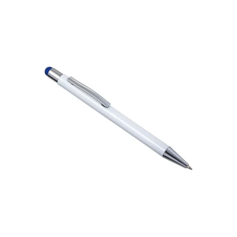 Stylo bille personnalisable en ABS et aluminium - Lise Matières : coton organique Taille textile : XXL Couleurs : bleu personnal