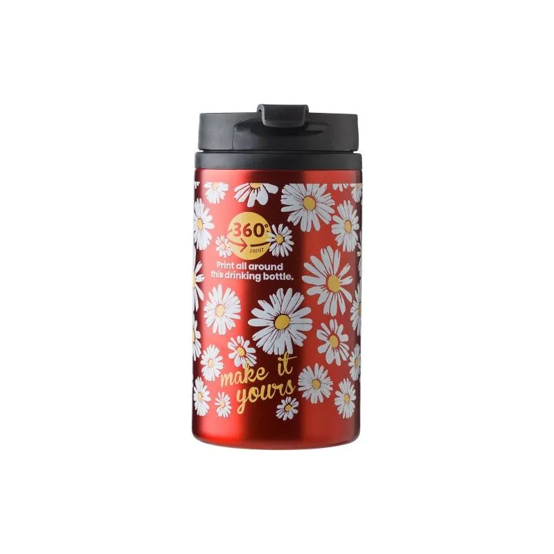 Mug isotherme en acier inoxydable personnalisé et pratique Gisela Matières : coton organique Taille textile : S Couleurs : bleu 