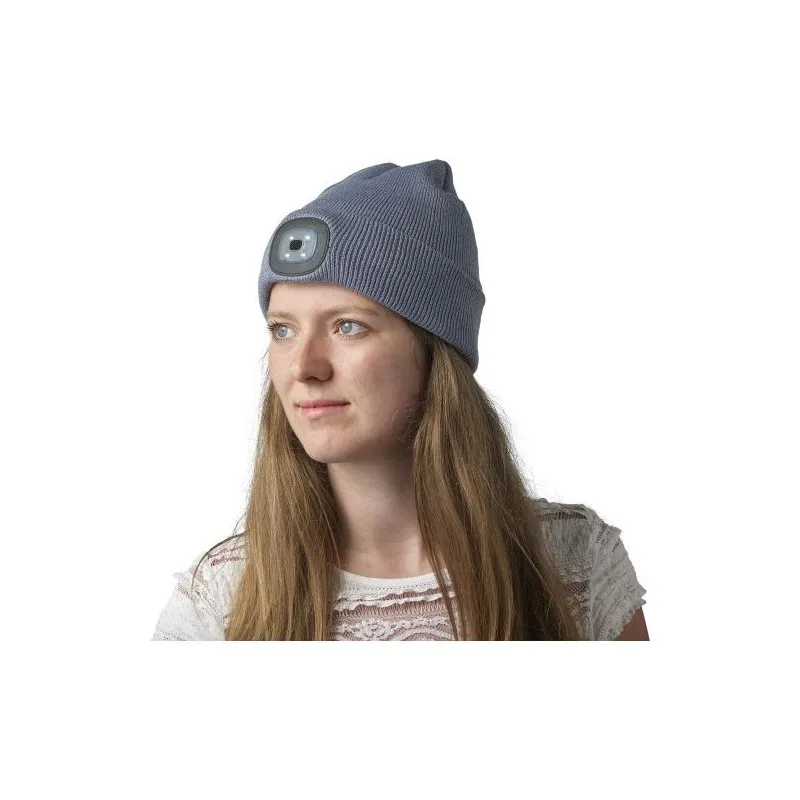 Bonnet acrylique personnalisé avec lampe COB - Vivian, idéal pour offrir à petit prix Matières : coton organique Taille textile 