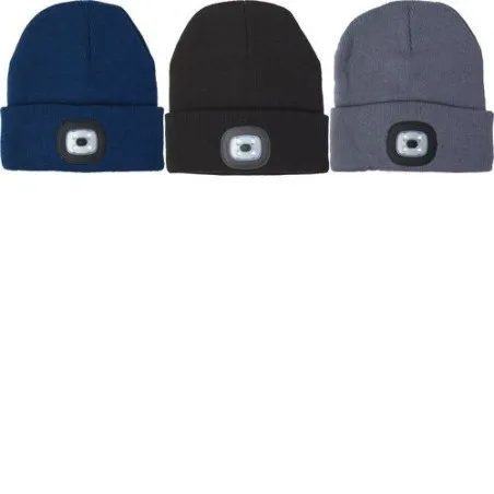 Bonnet acrylique personnalisé avec lampe COB - Vivian, idéal pour offrir à petit prix Matières : coton organique Taille textile 