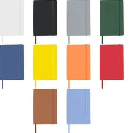 Carnet A5 personnalisé avec couverture souple en PU - Mireia Matières : coton organique Taille textile : 3XL Couleurs : gris cad