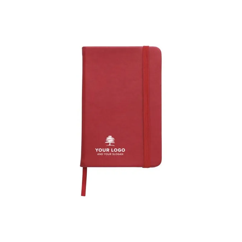 Carnet A5 personnalisé avec couverture écologique en PU - Brigitta Matières : coton organique Taille textile : M Couleurs : gris