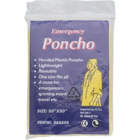 Poncho en PE Pablo - Imperméable et Pratique