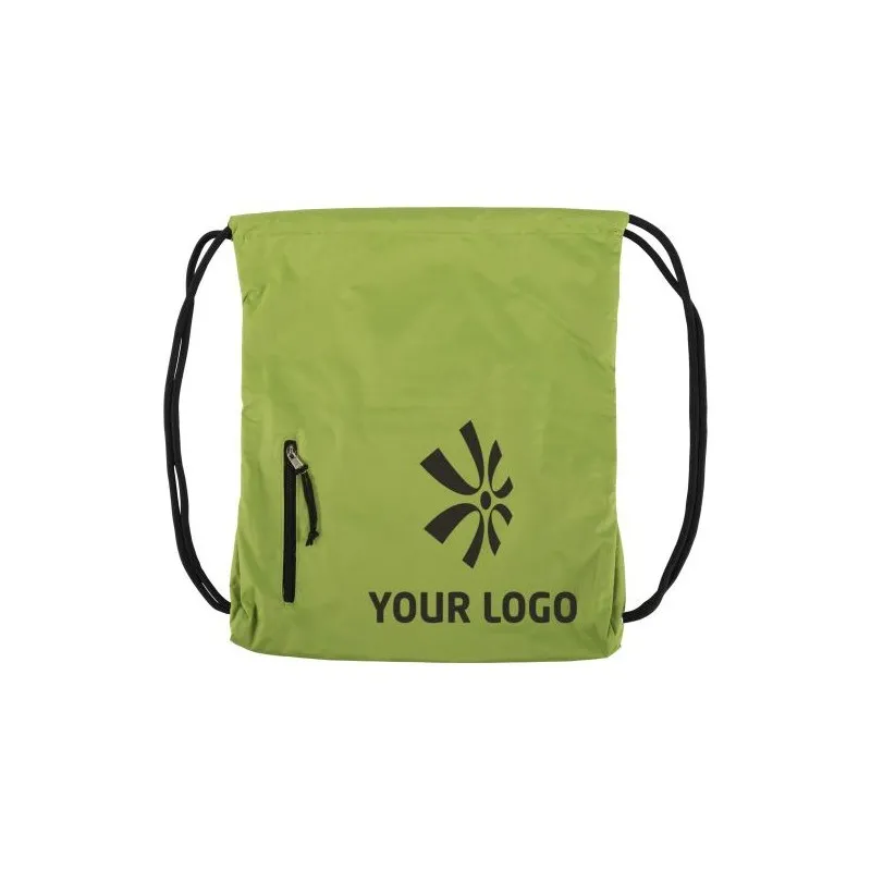 Sac à dos personnalisé en pongée idéal pour le sport - Elise Matières : PET recyclé Couleurs : gris impression logo haute qualit