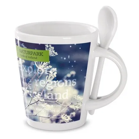 Mug Personnalisé de Sublimation Écologique - SUBLIMKONIK Matières : métal Couleurs : noir personnalisable avec votre logo