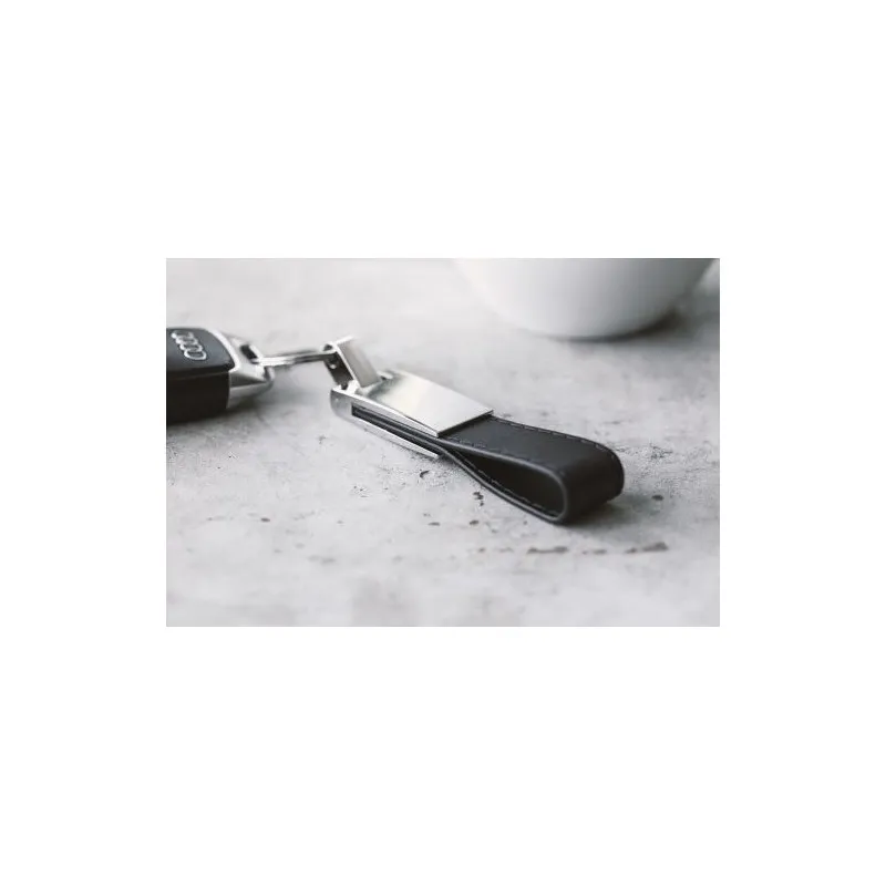 Porte-clés en métal et PU Keon - Élégance et Praticité