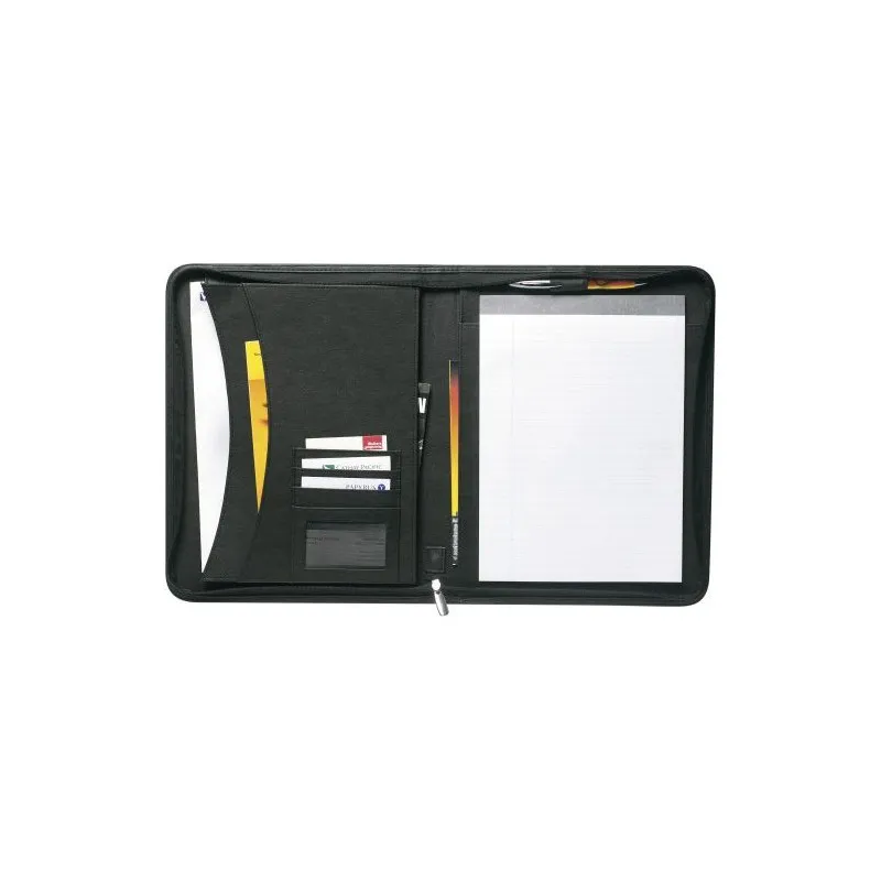 Conférencier A4 zippé en cuir reconstitué Josie