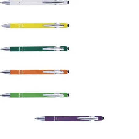 Stylo bille personnalisé en métal Primo Matières : polyester Taille textile : XL Couleurs : jaune goodies publicitaire durable