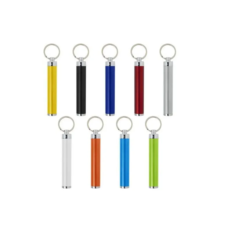 Porte-clés torche en métal Zola - Éclairez vos clés !