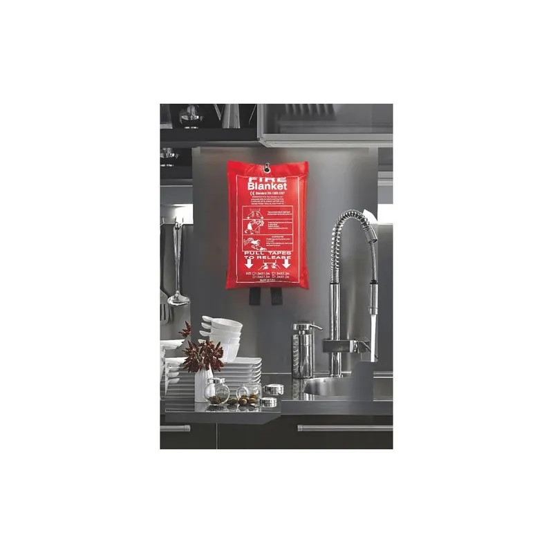 Couverture Anti-Feu 100x95cm BLAKE - Sécurité Maximale