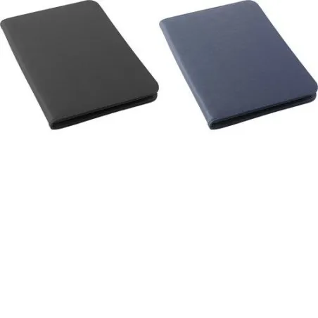 Conférencier zippé A4 en PVC personnalisé Katelyn Matières : polyester Taille textile : XXL Couleurs : bleu marine goodies publi