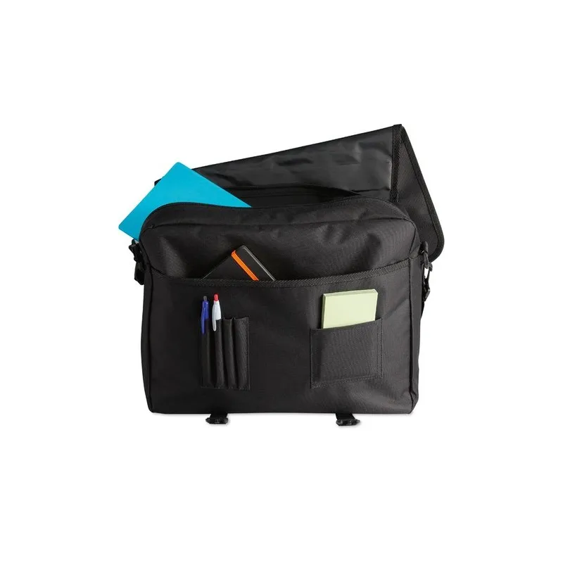 Porte-documents Personnalisé Écologique - Sacoche Publicitaire FLAPA Matières : PET recyclé Couleurs : orange transparent impres