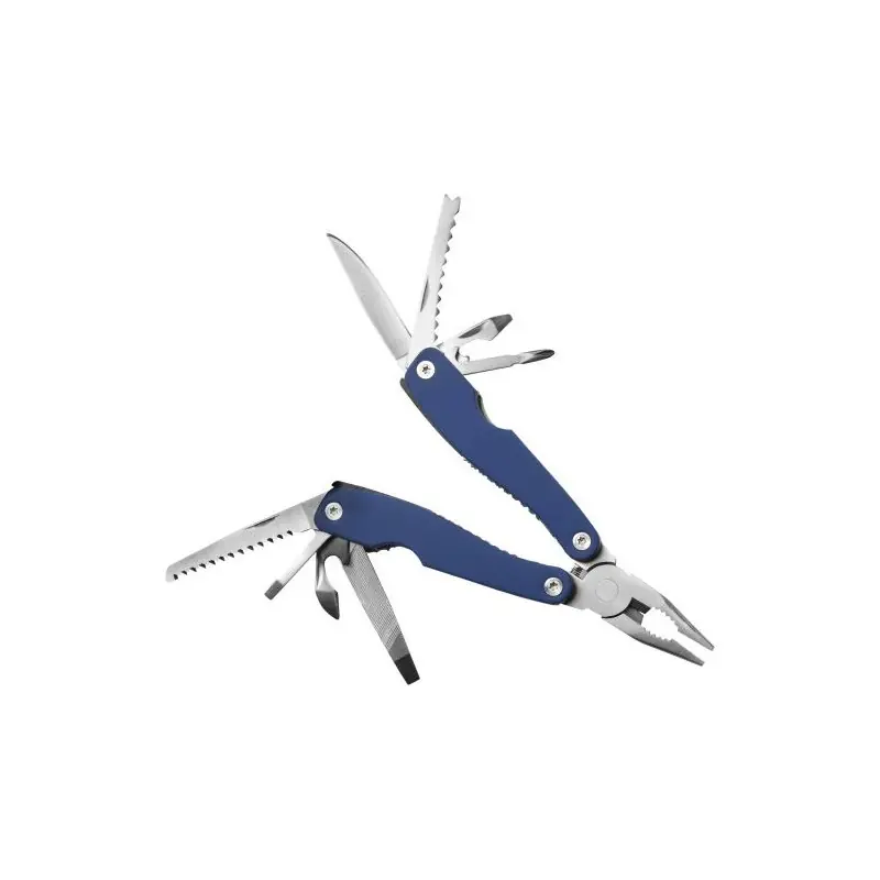 Pince Multifonction Personnalisée Économique - Milani Outils Publicitaires Matières : aluminium recyclé  Couleurs : noir impress