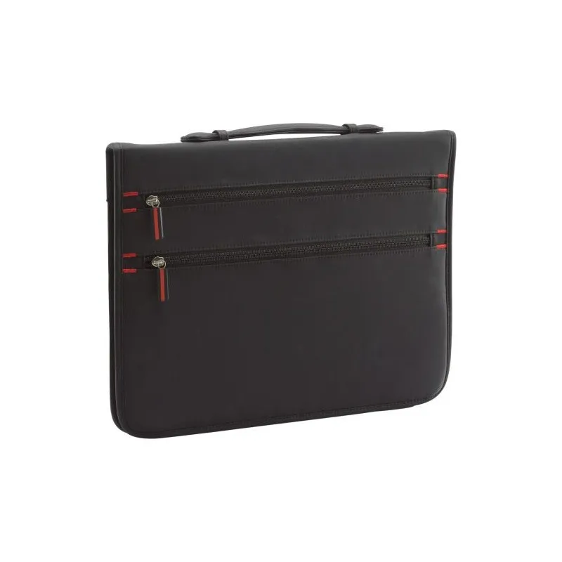 Porte-documents Pratique Publicitaire Écologique Lianna - Accessoire Professionnel Matières : aluminium recyclé  Couleurs : roug